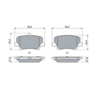 DİSK FREN BALATASI ARKA VOLVO XC40 2.0-2.0D 10-17>