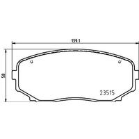 DİSK FREN BALATASI ÖN MITSUBISHI ECLİPSE CROSS 1.5 10/17 MITSUBISHI OUTLANDER 1.5 09/18