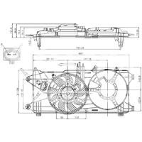 FAN MOTORU DAVLUMBAZLI FIAT DOBLO 1.3 MJET 03 1.9JTD 01 EURO III TEK MOTORLU KLİMASIZ