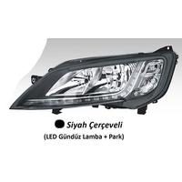 FAR MOTORLU SOL - SİYAH ÇERÇEVELİ LED BALLAST HARİÇ DUCATO MAXI -P.BOXER - C.JUMPER 14