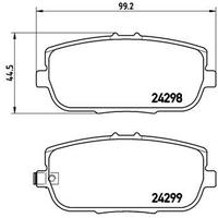 FREN BALATASI ARKA FIAT 124 SPİDER 16&gt; MAZDA MX-5 III 05&gt;14 MAZDA MX-5 IV 16&gt;