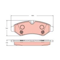 FREN BALATASI ARKA MERCEDES SPRINTER B907 B910 18> TEK TEKER