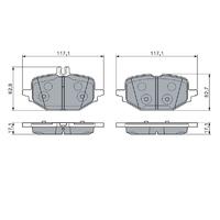 FREN BALATASI ARKA MERCEDES W206 S206 C236 A236 W214 S214 C236 A236