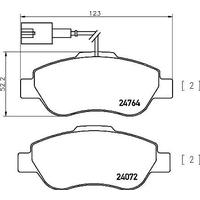FREN BALATASI ÖN FIAT 500 07 FORD KA 09
