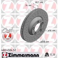 FREN DİSK DELİKLİ ON SOL PORSCHE CAYENNE 9YA 17 PANAMERA 971 16 350 mm - 34 mm