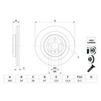FREN DİSKI ARKA 4-matic MERCEDES W166 X166