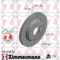 FREN DİSKI ARKA BMW E46 Z4 E85 E86 HAVALI KAPLAMALI DELIKLI