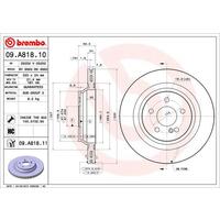 FREN DİSKI ARKA MERCEDES AMG W221 C216 W222 R230