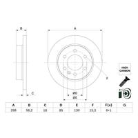 FREN DİSKI ARKA MERCEDES SPRINTER B907 B910 18 ELEKTRONIK PARK FRENI