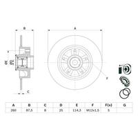 FREN DİSKİ ARKA RENAULT MEGANE IV HB 16 RULMANLI ABS SENSÖRLÜ