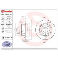 FREN DİSKİ ARKA SKODA OCTAVIA III 12 20 253x10x61.4