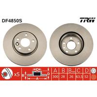 FREN DİSKI ON ADET FREELANDER 2 L359 RANGE ROVER EVOQUE L538 FORD S-MAX MONDEO GALAXY 2 VOLVO S80 S60 V60 V70 300cm CAP