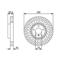 FREN DİSKI ON SOL BMW F10 F07 F11 F12 F01