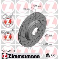 FREN DİSKI ÖN SOL BMW M3 E46 YÜKSEK KAPLAMALI HAVALI DELIKLI