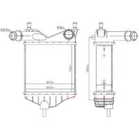 INTERCOOLER BRAZİNG INTERCOOLER A/M 192X202X64 IDEA 1.3 MJTD 2004 /PUNTO 1.3 MJTD 99 96703