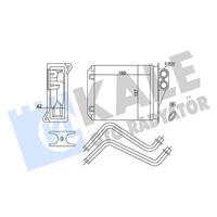 KALORIFER RADYATÖRÜ ARKA MERCEDES SPRINTER B906 06 . VW CRAFTER 30-35-50 06