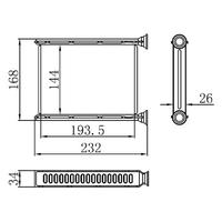 KALORİFER RADYATÖRÜ BRAZİNG FLUENCE 1.5 DCİ MGN III 08 144X193X26 OTO.-MEK.