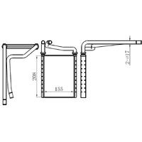 KALORIFER RADYATÖRÜ BRAZING TOYOTA AURIS-COROLLA 154X212X22 AT/MT ŞANZIMAN