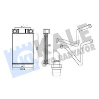 KALORİFER RADYATÖRÜ CHEVROLET AVEO 11-> / OPEL MOKKA 12-> - ALEMİNYUM