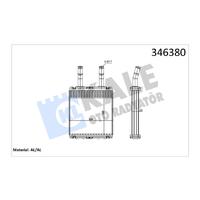 KALORİFER RADYATÖRÜ HYUNDAI ACCENT 1.3L 4G13 95-00 / 1.5L G4EK 95-00 / ADMIRE 1.3L G4EA 01-05 / GETZ 1.3L G4EA 03-05 / 1.5L D3EA CRDi 02-05 - ALEMİNYU