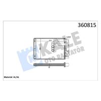 KALORİFER RADYATÖRÜ HYUNDAI MATRIX 1.5L CRDI 01- 1.6L G4ED 01-10 - ALEMİNYUM