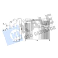 KALORİFER RADYATÖRÜ KLİMA EVAPARATOR ASTRA G-ZAFIRA A 98> 274x235x73 AL