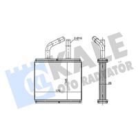 KALORİFER RADYATÖRÜ MAZDA 323 FAMILIA 1.5L Z5 16V DOHC BA12 96-98 / LANTIS 1.8L BP DOHC BA14 96-98 - ALEMİNYUM