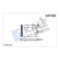 KALORİFER RADYATÖRÜ MITSUBISHI LANCER 1.3L 4G13 CS1A 03-07 1.6L 4G18 CS3A 03-07 / EVO 8 - 9 / OUTLAN DER 2.0L 4G63 DOHC CU2W 02-06 / 2.4L 4G69 CU5W 03