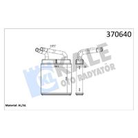 KALORİFER RADYATÖRÜ MITSUBISHI L300 2.5L 4D56 01-06 - ALEMİNYUM