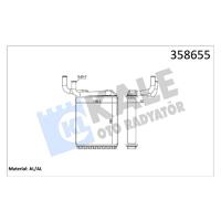 KALORİFER RADYATÖRÜ MITSUBISHI CANTER 3.9L 4D34 4D34T FE659 97-06 - ALEMİNYUM