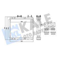 KALORİFER RADYATÖRÜ NISSAN ALMERA 1.4 1.6 95-00 PRIMERA-SUNNY 1.6 2.0 90 &gt;SUBARU LEGACY 1.8 2.0 2.2 89-94 BORUSUZ-CONTA CİVATA İLAVELİ BRAZING AL-AL 1