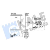 KALORİFER RADYATÖRÜ PEUGEOT P308 13 21 CITROEN C3 09 16 C4 CACTUS 14 DS3 09 15 BRAZING