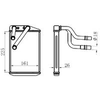 KALORİFER RADYATÖRÜ PEUGEOT BOXER III CITROEN JUMPER FIAT DUCATO III 06> 230X163X26