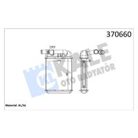 KALORİFER RADYATÖRÜ Q7-TOUAREG 3.0TDI V6 24V 06-15 CAYENNE 3.0 DIESEL 3.6 10 BORULU 367X294X32