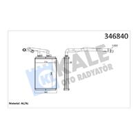 KALORİFER RADYATÖRÜ SCUDO 07 JUMPY 07 ULYSSE 07 P807 05 250x180x33