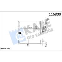 KALORİFER RADYATÖRÜ TMPR 1.6-2.0 MUSLUKSUZ 2 SIRA AL PL SİSTEM