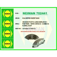 KALORİFER REZİSTANSI GRANDE PUNTO- LINEA BERLINGO - PARTNER - TEPE CORSA D - COMBO D KLİMALI DİJİT