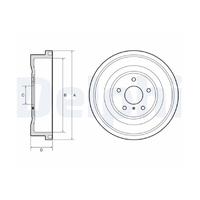 KAMPANA FREN FORD COURİER 23> Dış: 304mm/ İç:141mm
