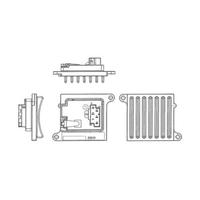 KLİMA FAN REGULATORU MERCEDES W203 CL203 W220 W221 W163