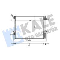 KLİMA KONDANSATÖRÜ OPEL GRANDLAND P5008 16 P3008 16 P308 14 C4 13 1.5-1.6-2.0 BLUEHDI 1.2-16 XHT PureTech AL/BRZ 533X430.1X12