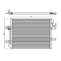 KLİMA KONDENSERİ ALBEA 1.3JTD 450x350x16