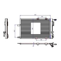 KLİMA KONDENSERİ ASTRA G-ZAFIRA 1.2 16V-1.4 16V-1.6 16V-1.8 16V-2.0 16V 554x380x16