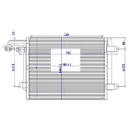 KLİMA KONDENSERİ CADDY III-TOURAN 03-09 1.4-1.6-1.9-2.0TDI 580x451x16