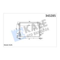 KLİMA KONDENSERİ JETTA 10 582x378x16 AL/BRZ
