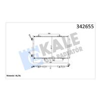 KLİMA KONDENSERİ P301-CITROEN C-ELYSEE 1.2 VTi-1.6 VTi-1.6 HDİ 11/12 587X367X16
