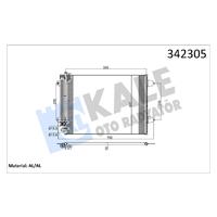 KLİMA KONDENSERİ PASSAT 05 577x439x16 AL/BRZ