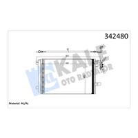 KLİMA KONDENSERİ VW MULTIVAN V-TRANSPORTER T5 BOX-BUS AL-AL