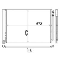 KLİMA RADYATÖRÜ BMW F10 F01 N47 N57 B47 B57