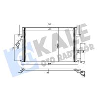 KLİMA RADYATÖRÜ KONDANSÖRÜ CHEVROLET LACETTI-NUBIRA 05>13 AL/AL 622x407x16