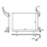 KLIMA RADYATORU KONDENSER FORD B MAX 08> FIESTA 12>17 COURIER 14> 1.5-1.6 TDCI